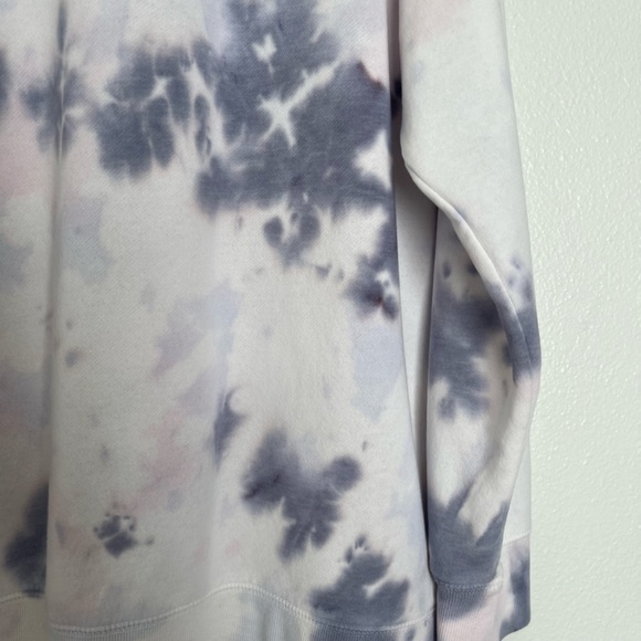 Maurices - Purple Blue Tie Dye Crew Neck Long Sleeve White Sweatshirt - 2X - Picture 9 of 13